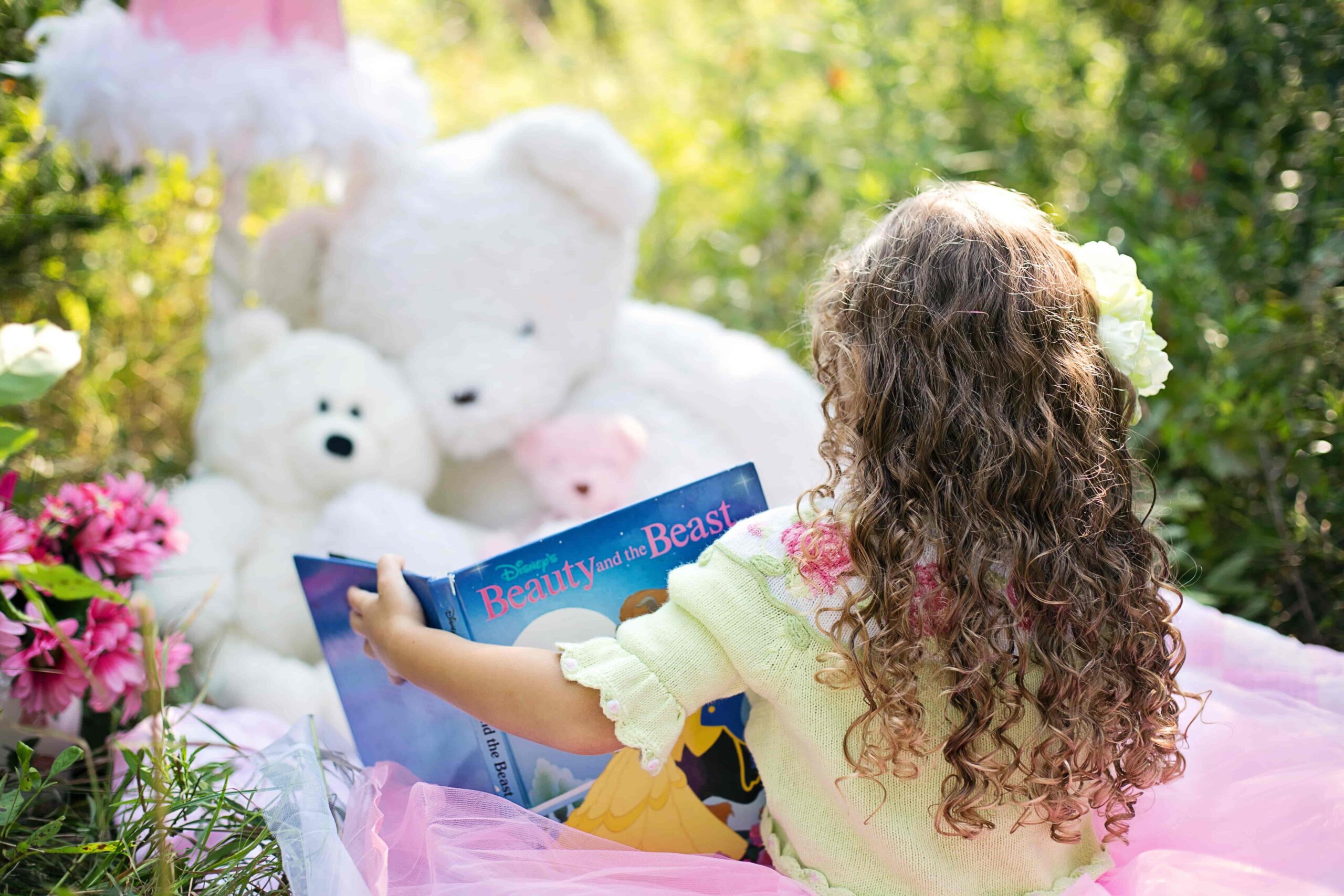 book-girl-flower-reading-summer